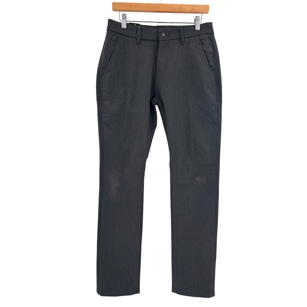 DU/ER Relaxed Fit Pants Mens 30x32 Grey Pimlico Performance Chino Trousers New